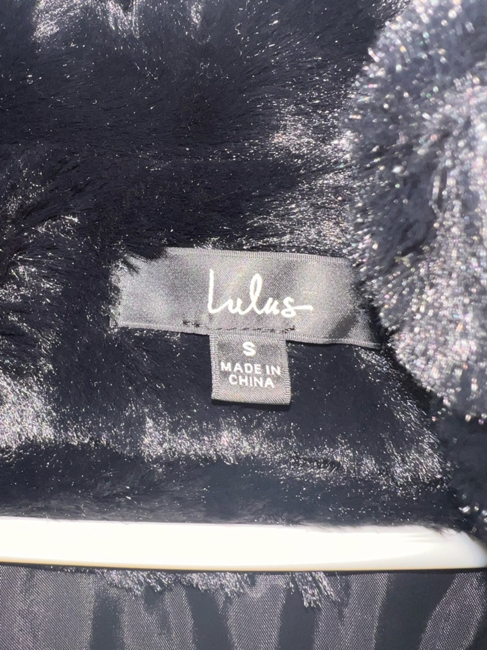 Cropped faux fur cropped jacket - Picture 3 of 4